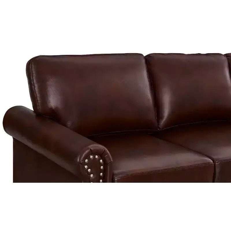 TUYOHW 59.45 Inch Faux Leather Storage Loveseat Sofa,2-Seat Upholstered Sofa for Living Room,Small Space,Office,Apartment,Burgundy